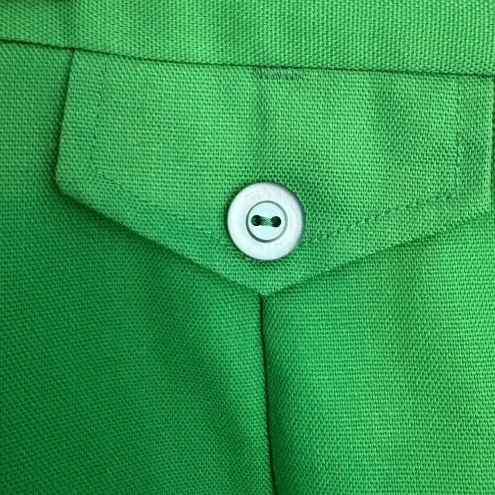 Vintage Gator‎ of Florida Brand Green Pleated Bermuda Resort Wear Shorts sz12